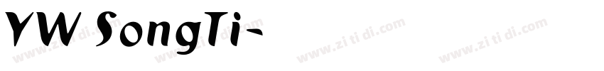 YW SongTi字体转换